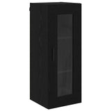 Wall Mounted Cabinet Black Oak 34.5 x 34 x 90 cm 882624