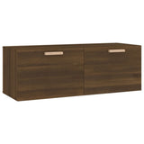 Wall Cabinet Brown Oak 100x36.5x35 cm Engineered Wood 817611