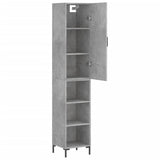 Highboard Concrete Grey 34.5x34x180 cm Engineered Wood 3198981