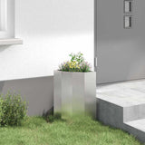 Corner Planter Silver 30 x 30 x 50 cm Stainless steel 883679