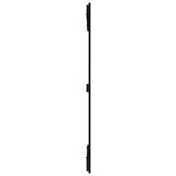 Wall Headboard Black 82.5x3x110 cm Solid Wood Pine 824957