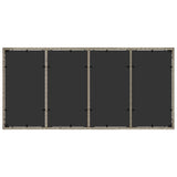 Garden Dining Set 9 pcs Light grey Poly rattan 3334900