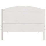 Bed Frame without Mattress White 90x200 cm Solid Wood Pine 3306985