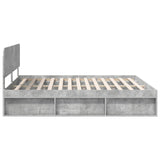 Bed Frame with Headboard Concerte 180 x 200 cm Solid Pine Wood 3412045