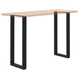 ZNTS Coffee Table Legs U-Shaped 2 pcs Black 50x cm Steel 4013244