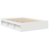 Bed Frame without Mattress White 150x200 cm King Size King Size 3203866