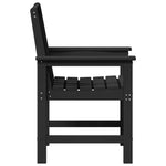 Garden Dining Chair 6 pcs Black 65.5 x 55.5 x 88cm Plastic 3335799