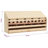 Chicken Laying Nest Brown and natural wood colour 170659