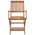 5 Piece Folding Outdoor Dining Set Solid Acacia Wood 44056