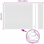 Hexagon Fence Silver 1.6 x 25 m Galvanised steel 42005698