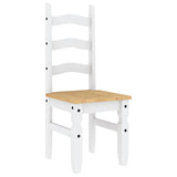 7 Piece Dining Set PANAMA White Solid Wood Pine 3345214