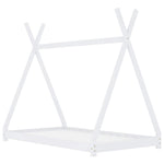 Kids Bed Frame White Solid Pine Wood 70x140 cm 283358