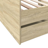 Daybed Sonoma Oak Engineered Wood Single 3280841