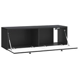 Wall-Mounted TV Cabinet 98 x 41 x 30 cm Black Engineered Wood 899206