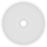 Luxury Bathroom Basin Round Matt White 32.5x14 cm Ceramic 146965