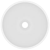 Luxury Bathroom Basin Round Matt White 32.5x14 cm Ceramic 146965