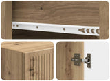 Cabinet Set 2 pcs 33 x 34.5 x 90 cm Engineered Wood 3416393