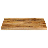 Table Top 110x80x2.5 cm Live Edge Solid Wood Rough Mango 370365