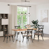 Dining Table Legs White 2 pcs 60x cm Steel 4013305