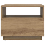 Coffee Table with LED Lights Artisan Oak 50x49x40 cm 857709