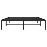 Metal Bed Frame without Mattress Black 135x190cm 373654