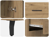 Highboard 2 pcs Artisan Oak 69.5 x 34 x 180 cm Engineered Wood 3415978