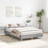 Bed Frame Grey Sonoma 193 x 123 x 25 cm Engineered Wood 861080
