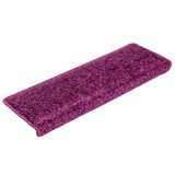 Stair Mats 10 pcs 65x21x4 cm Violet Rectangular Edge 149825