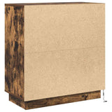 LED Sideboard for Smoked Oak 71 x 34.5 x 75 cm Engineered Wood 869646