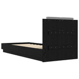 Bed Frame with Headboard Black Oak 80 x 200 cm Engineered Wood 3429579