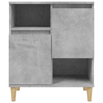 Sideboards 3 pcs Concrete Grey 60x35x70 cm Engineered Wood 3185739