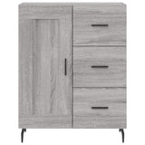 Sideboard Grey Sonoma 69.5x34x90 cm Engineered Wood 830282