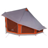 Tipi Tent with Roof Grey and Orange 508 x 470 x 300 cm Taffeta 42000968
