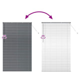 Venetian Blinds Manual Dark Grey 220 x 125 cm Aluminium 42006102