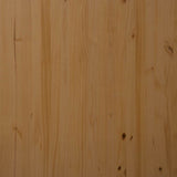 Rolling Cabinet with Drawers MOSS Honey Brown Solid Wood Pine 355891