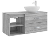 Bathroom Furniture Set 2 pcs Grey Sonoma Engineered Wood 3403869