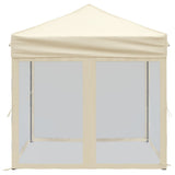 Folding Party Tent with Sidewalls Cream 2x2 m 93508