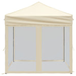 ZNTS Folding Party Tent with Sidewalls Cream 2x2 m 93508