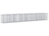 Gabion Raised Bed 3 pcs Silver 3422223