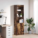 Highboard Smoked Oak 50x35x180 cm Engineered Wood 3328466