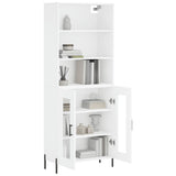 Highboard White 69.5x34x180 cm Engineered Wood 3189325