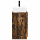 Bathroom Furniture Set Smoked Oak Engineered Wood 3404227