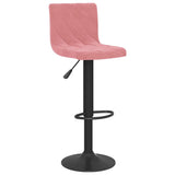 Bar Stools 2 pcs Pink Velvet 333736