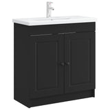Bathroom under Sink Cabinet Black 56 x 37.5 x 81 cm 890065