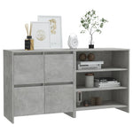 2 Piece Sideboard Concrete Grey Engineered Wood 3098084
