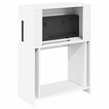 Electric Fireplace White 64 x 30 x 87 cm Engineered wood 8021103