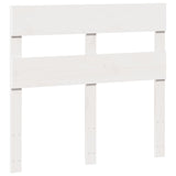 Bed Frame without Mattress White 100x200 cm Solid Wood Pine 850798