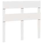 ZNTS Bed Frame without Mattress White 75x190 cm Small Single Solid Wood Pine 850819