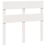 ZNTS Bed Frame without Mattress White 75x190 cm Small Single Solid Wood Pine 850819
