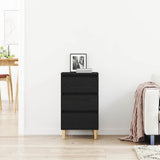 Bedside Cabinet Black Oak 40 x 35 x 70 cm Engineered Wood 863429